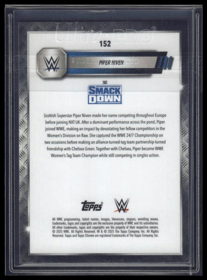 2025 Topps Chrome Sapphire WWE #152 Piper Niven