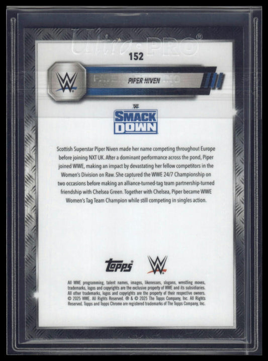 2025 Topps Chrome Sapphire WWE #152 Piper Niven