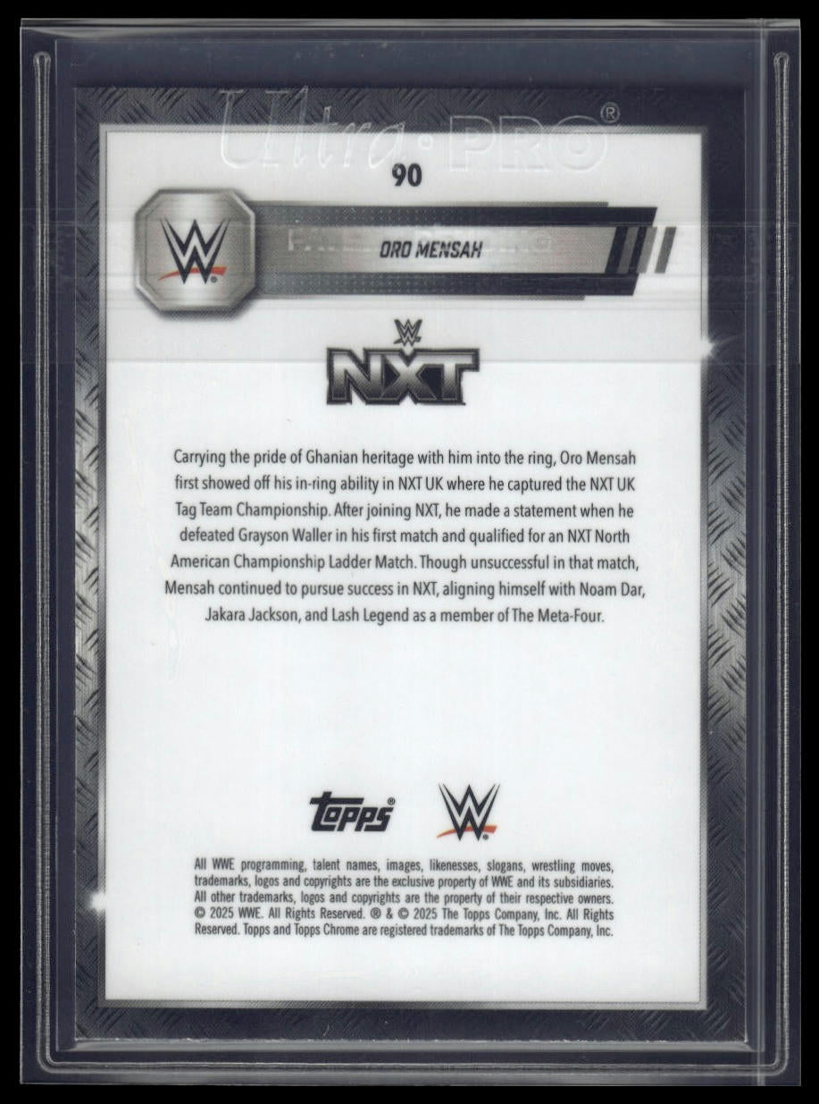 2025 Topps Chrome Sapphire WWE #90 Oro Mensah