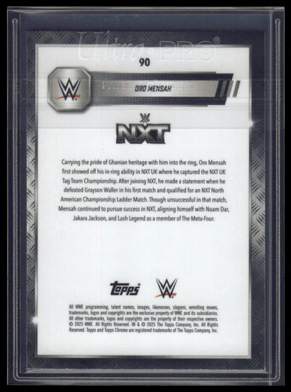 2025 Topps Chrome Sapphire WWE #90 Oro Mensah