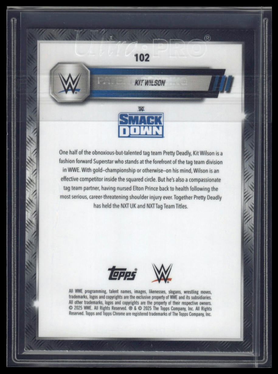 2025 Topps Chrome Sapphire WWE #102 Kit Wilson