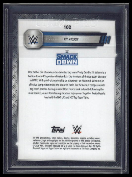 2025 Topps Chrome Sapphire WWE #102 Kit Wilson