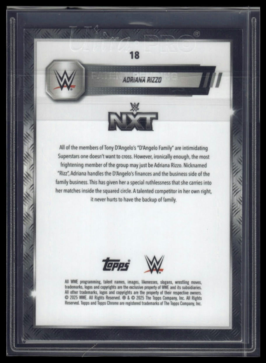 2025 Topps Chrome Sapphire WWE #18 Adriana Rizzo