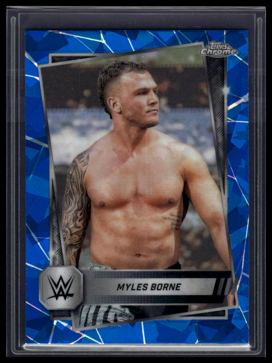 2025 Topps Chrome Sapphire WWE #195 Myles Borne