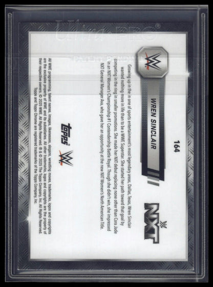 2025 Topps Chrome Sapphire WWE #164 Wren Sinclair