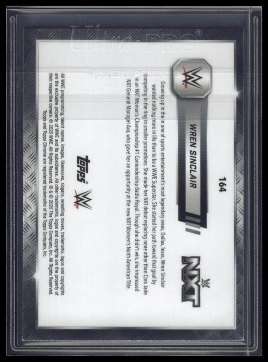2025 Topps Chrome Sapphire WWE #164 Wren Sinclair
