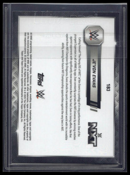 2025 Topps Chrome Sapphire WWE #183 Je'Von Evans