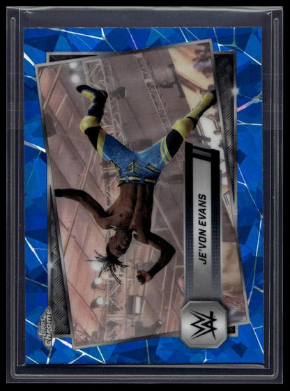 2025 Topps Chrome Sapphire WWE #183 Je'Von Evans