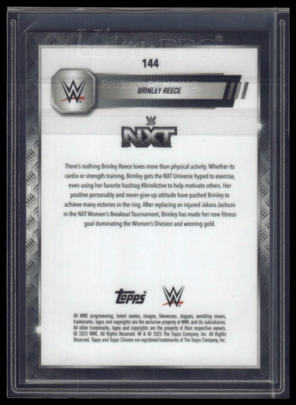 2025 Topps Chrome Sapphire WWE #144 Brinley Reece