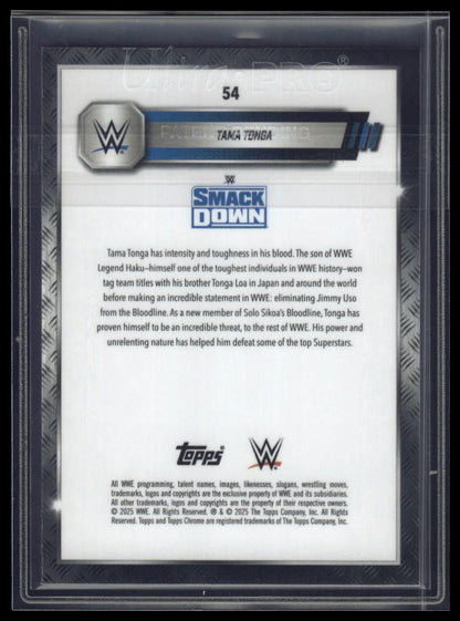 2025 Topps Chrome Sapphire WWE #54 Tama Tonga