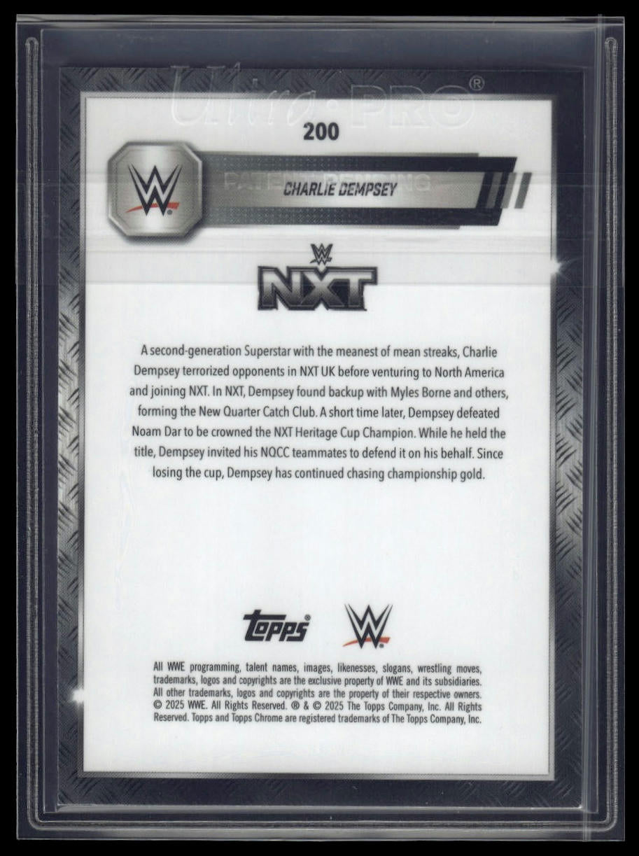 2025 Topps Chrome Sapphire WWE #200 Charlie Dempsey