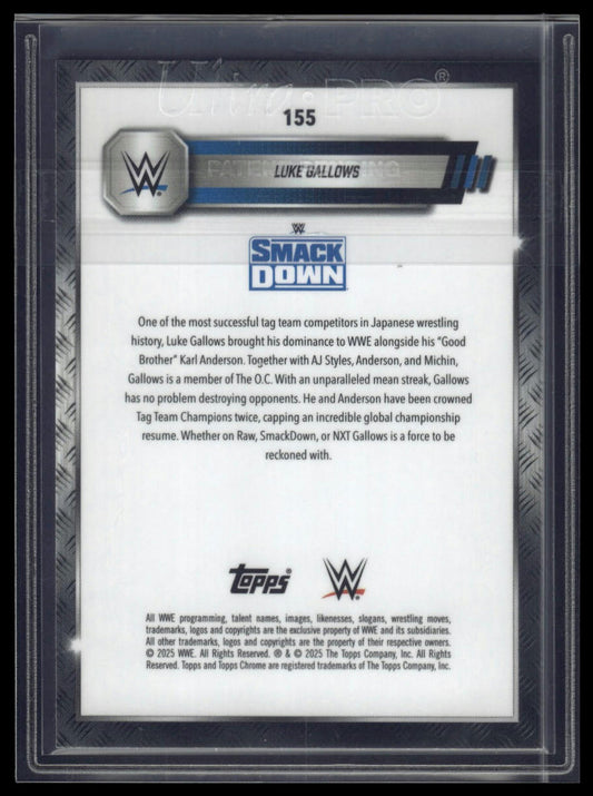 2025 Topps Chrome Sapphire WWE #155 Luke Gallows