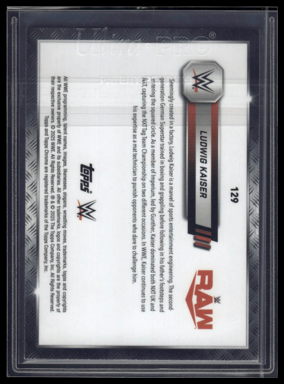 2025 Topps Chrome Sapphire WWE #129 Ludwig Kaiser