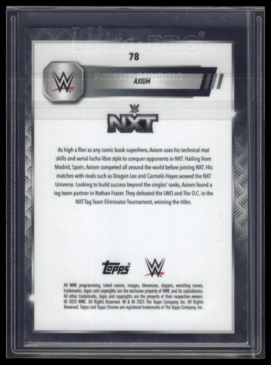 2025 Topps Chrome Sapphire WWE #78 Axiom