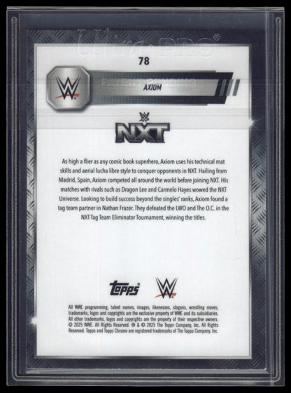 2025 Topps Chrome Sapphire WWE #78 Axiom