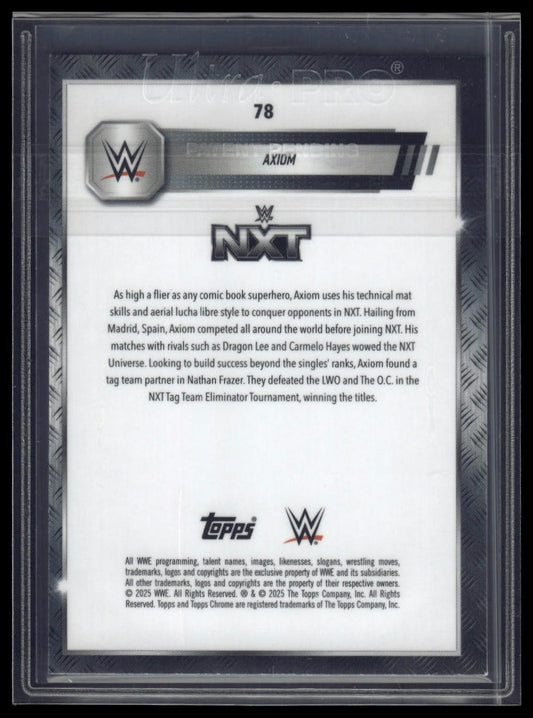 2025 Topps Chrome Sapphire WWE #78 Axiom