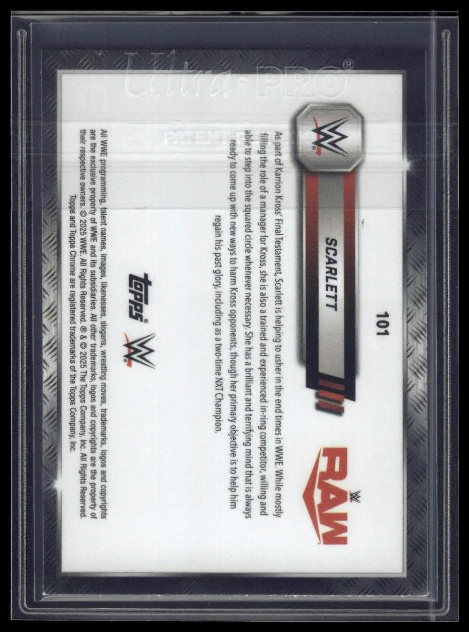 2025 Topps Chrome Sapphire WWE #101 Scarlett