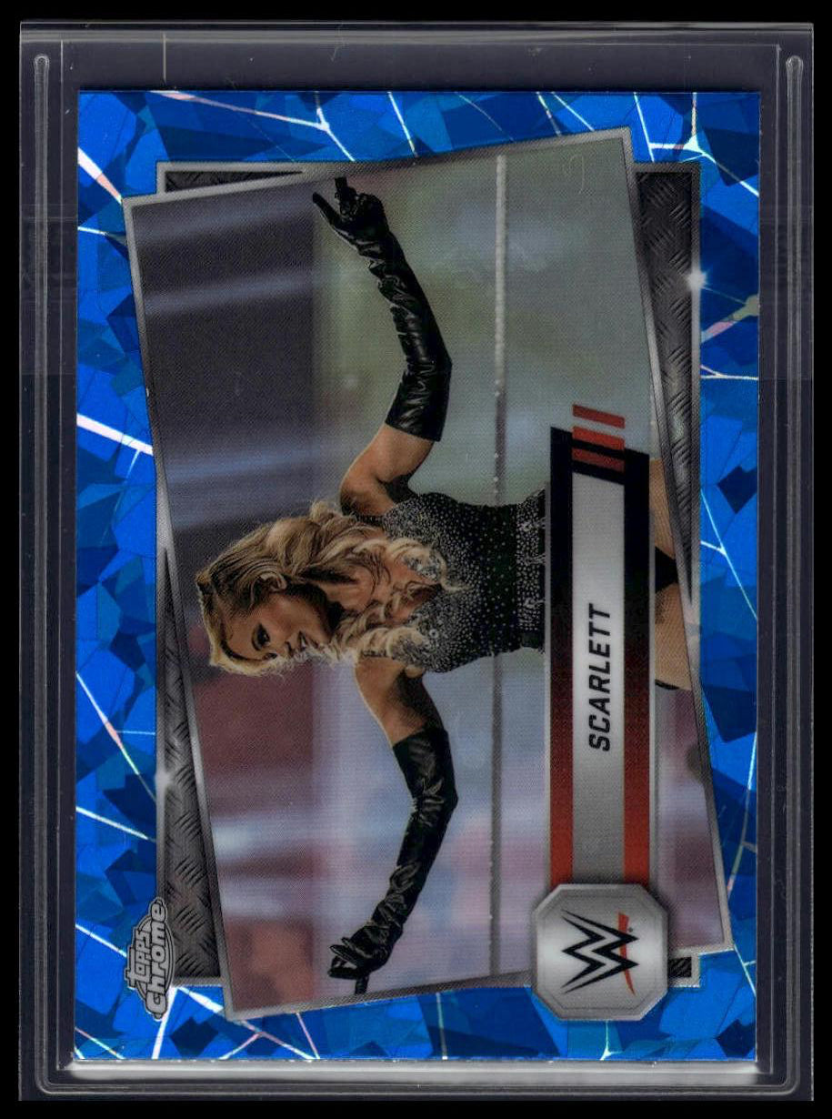2025 Topps Chrome Sapphire WWE #101 Scarlett