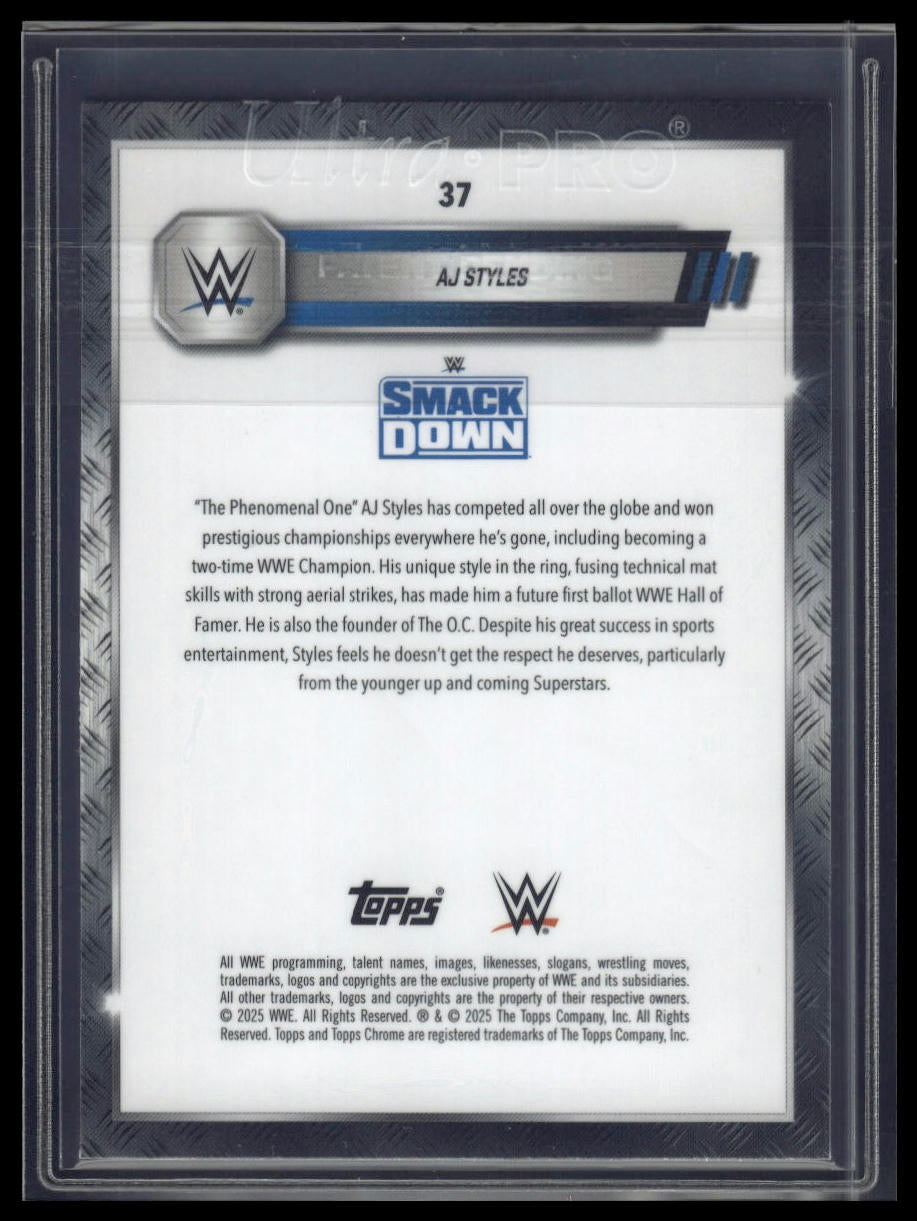 2025 Topps Chrome WWE #37 AJ Styles
