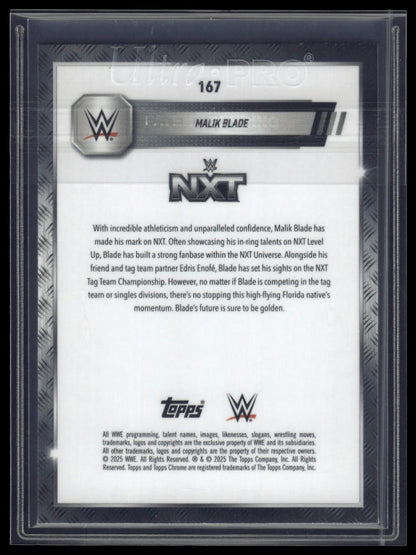 2025 Topps Chrome Sapphire WWE #167 Malik Blade