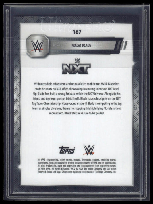 2025 Topps Chrome Sapphire WWE #167 Malik Blade