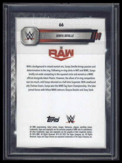 2025 Topps Chrome Sapphire WWE #66 Sonya Deville