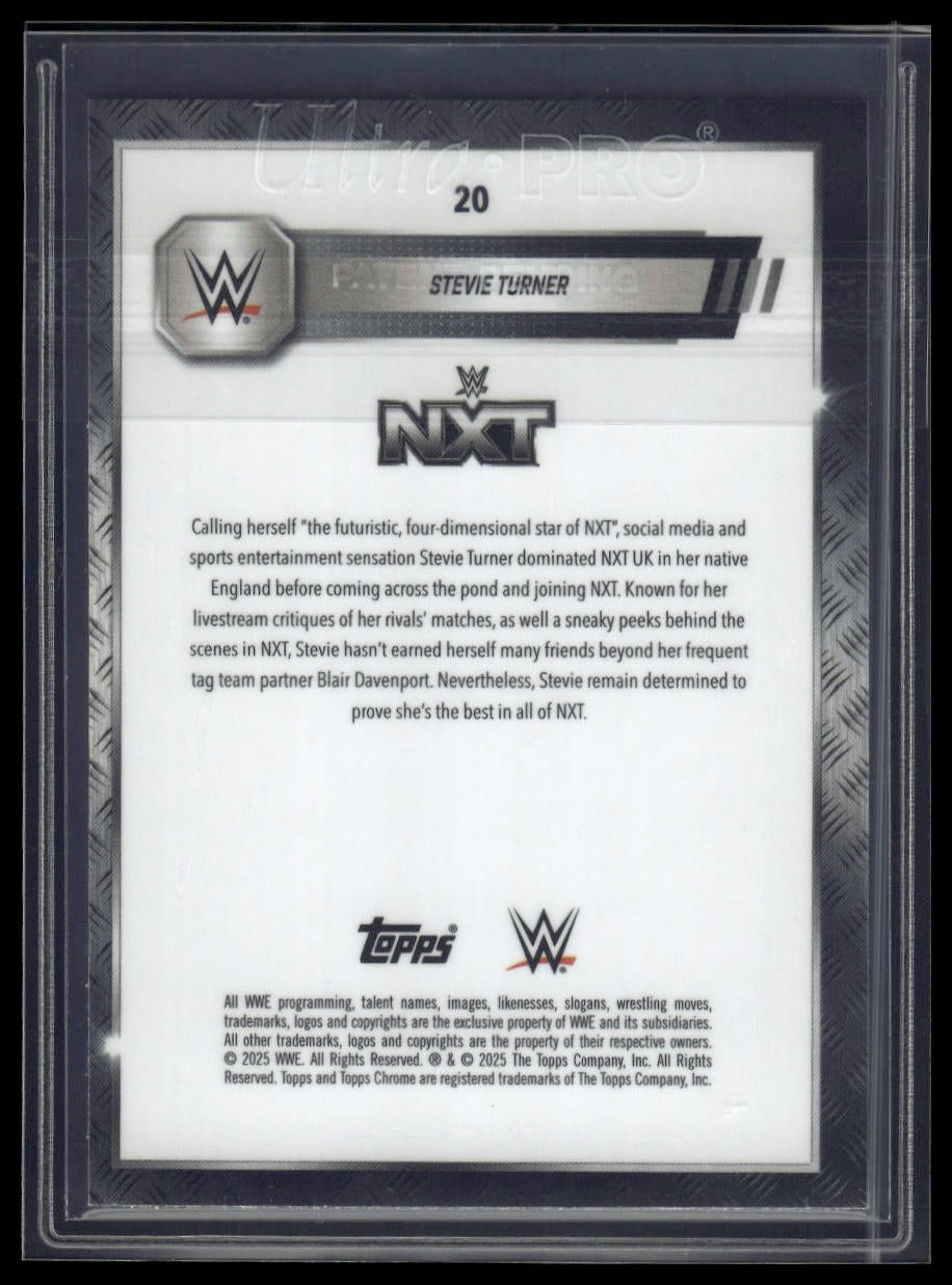 2025 Topps Chrome Sapphire WWE #20 Stevie Turner