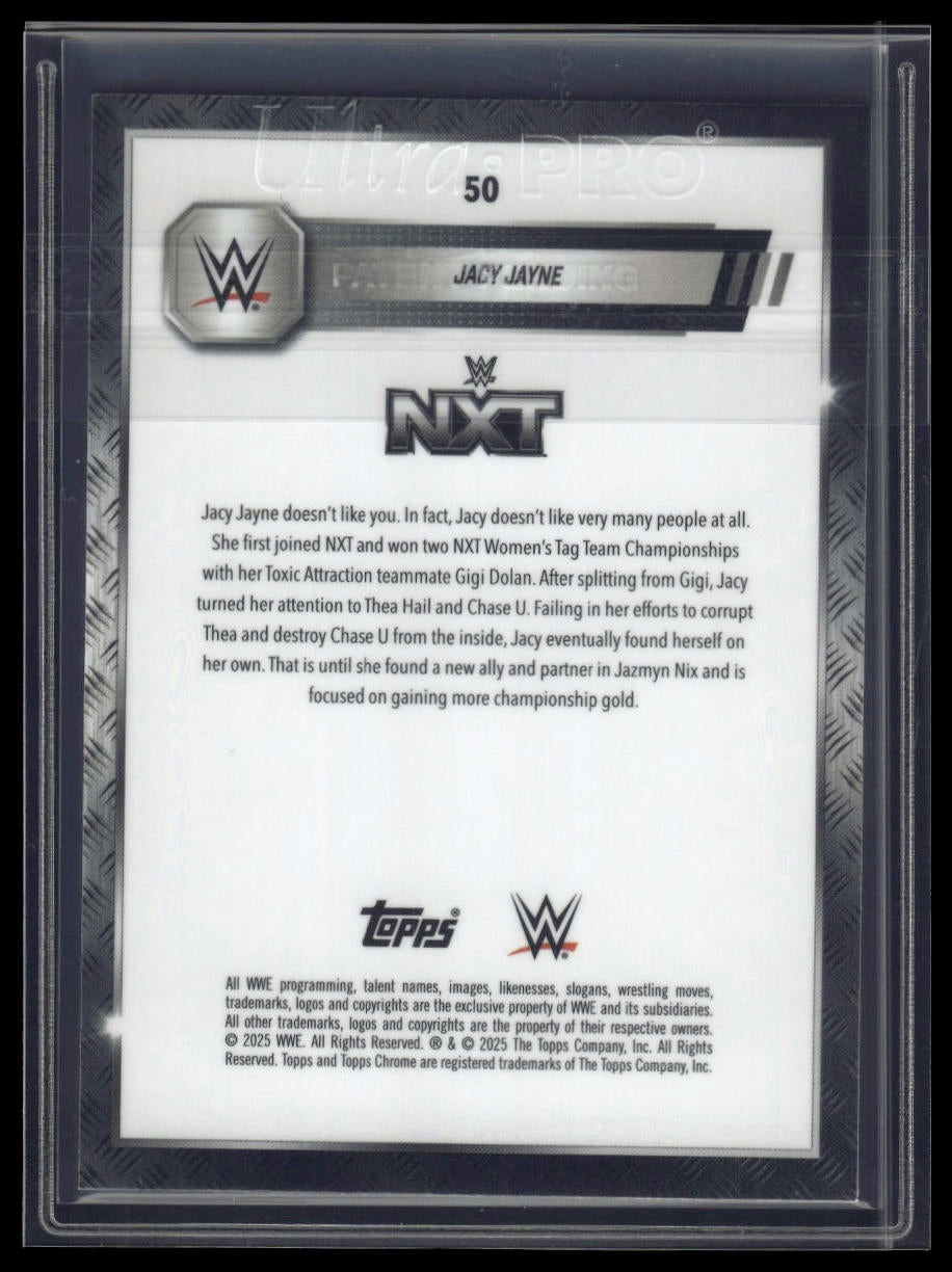 2025 Topps Chrome Sapphire WWE #50 Jacy Jayne