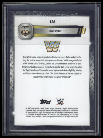 2025 Topps Chrome Sapphire WWE #126 Bray Wyatt