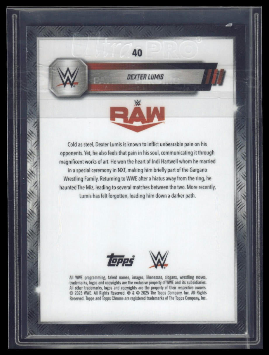 2025 Topps Chrome Sapphire WWE #40 Dexter Lumis