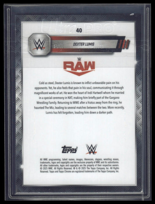 2025 Topps Chrome Sapphire WWE #40 Dexter Lumis