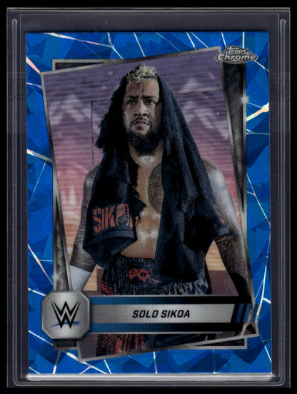 2025 Topps Chrome Sapphire WWE #17 Solo Sikoa