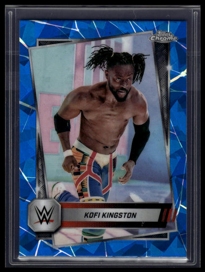 2025 Topps Chrome Sapphire WWE #166 Kofi Kingston