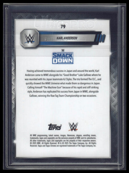 2025 Topps Chrome Sapphire WWE #79 Karl Anderson