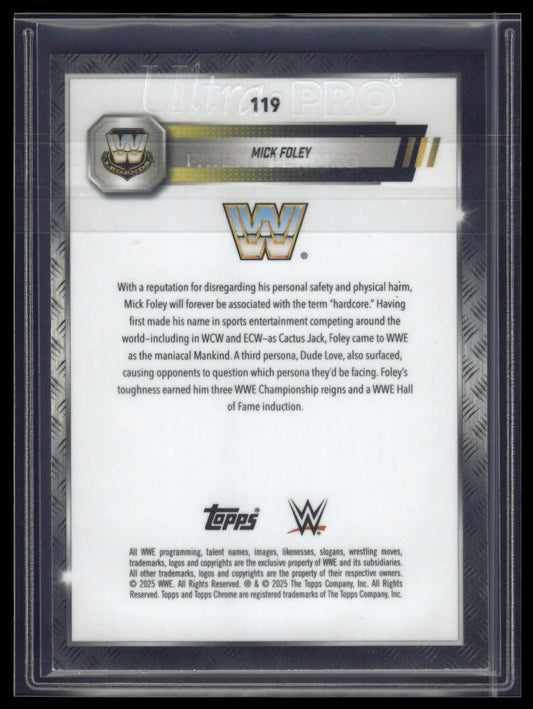 2025 Topps Chrome Sapphire WWE #119 Mick Foley