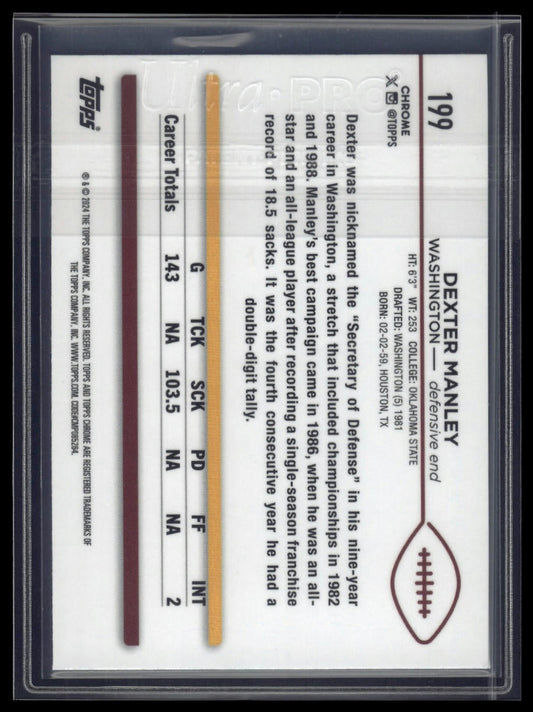 2024 Topps Chrome Sapphire Edition #199 Dexter Manley