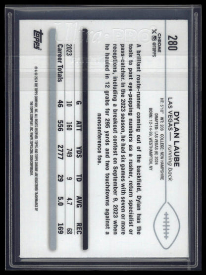 2024 Topps Chrome Sapphire Edition #280 Dylan Laube