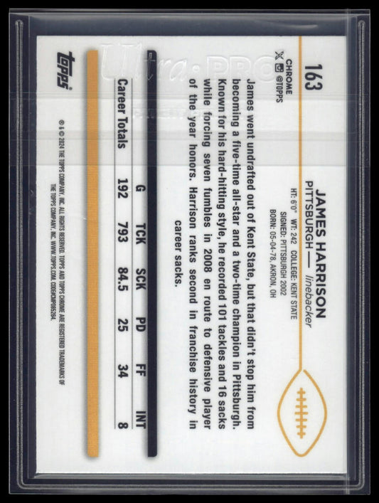 2024 Topps Chrome Sapphire Edition #163 James Harrison