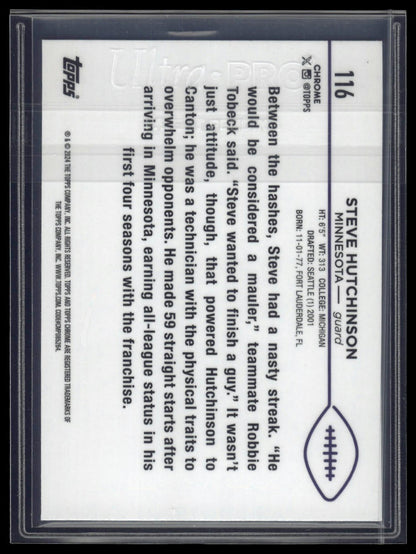 2024 Topps Chrome Sapphire Edition #116 Steve Hutchinson