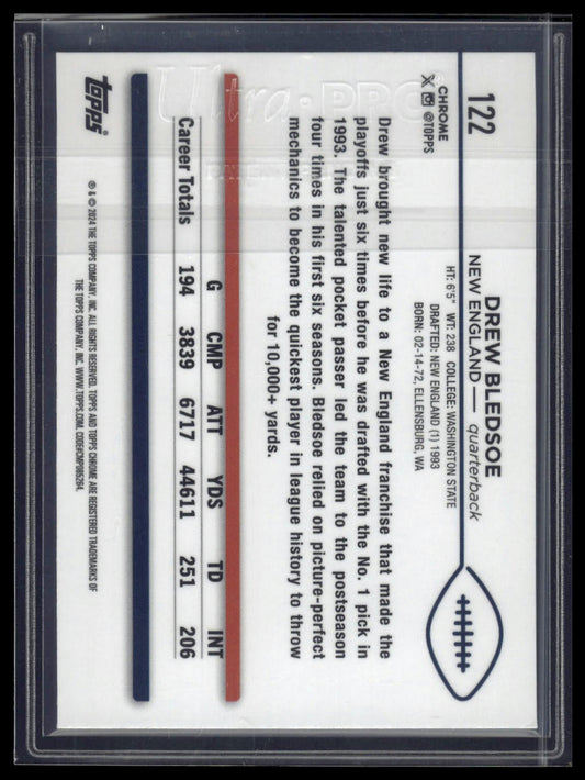 2024 Topps Chrome Sapphire Edition #122 Drew Bledsoe