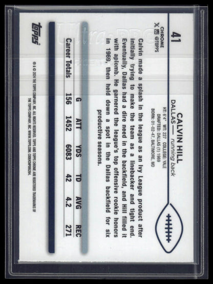 2024 Topps Chrome Sapphire Edition #41 Calvin Hill