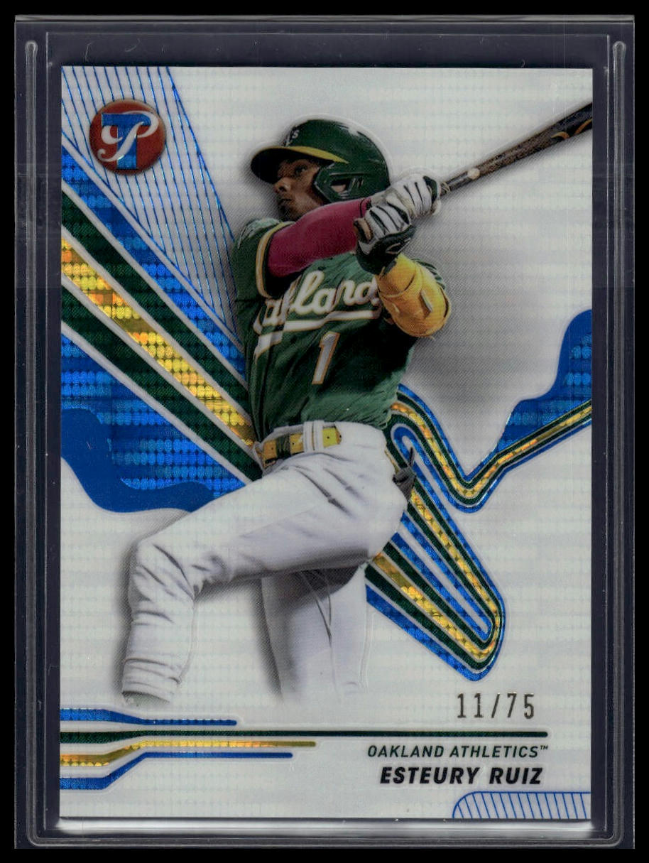 2024 Topps Pristine #151 Esteury Ruiz Blue Refractors #/75
