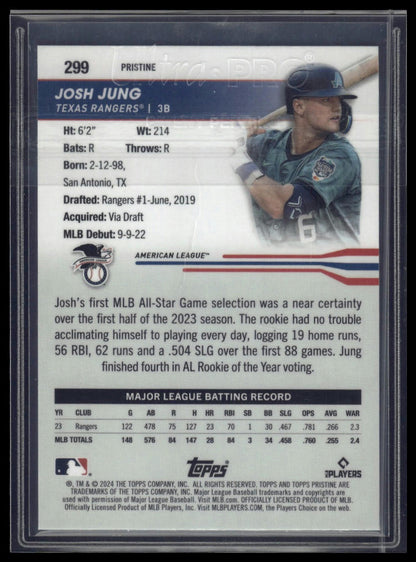 2024 Topps Pristine #213 Josh Jung Pristine Refractors