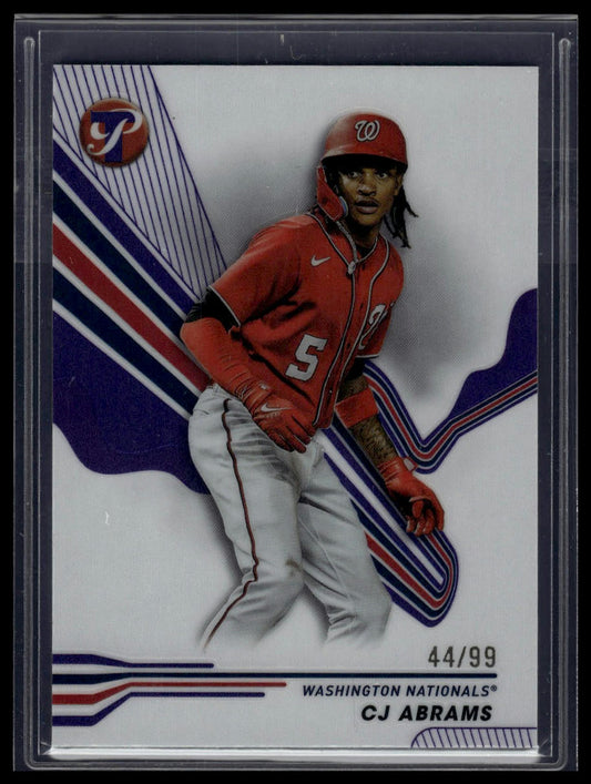 2024 Topps Pristine #227 CJ Abrams Pristine Purple Refractors #/99