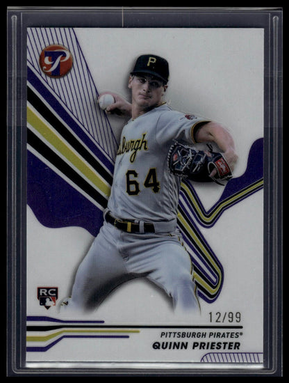 2024 Topps Pristine #164 Quinn Priester Pristine Purple Refractors #/99