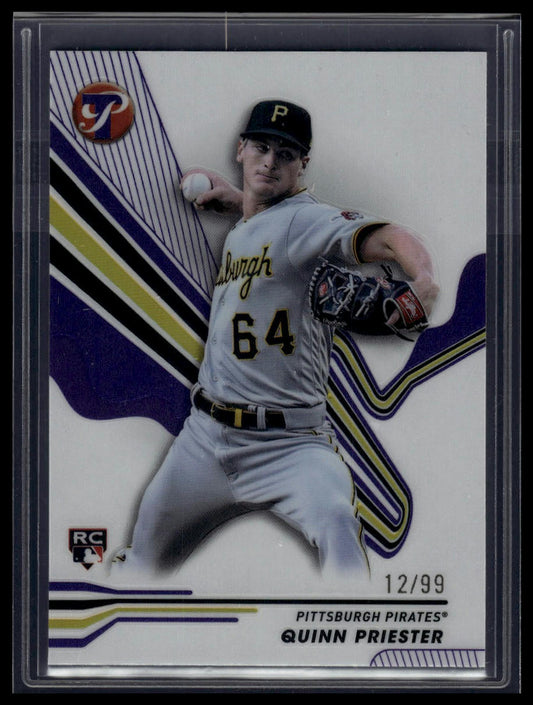2024 Topps Pristine #164 Quinn Priester Pristine Purple Refractors #/99