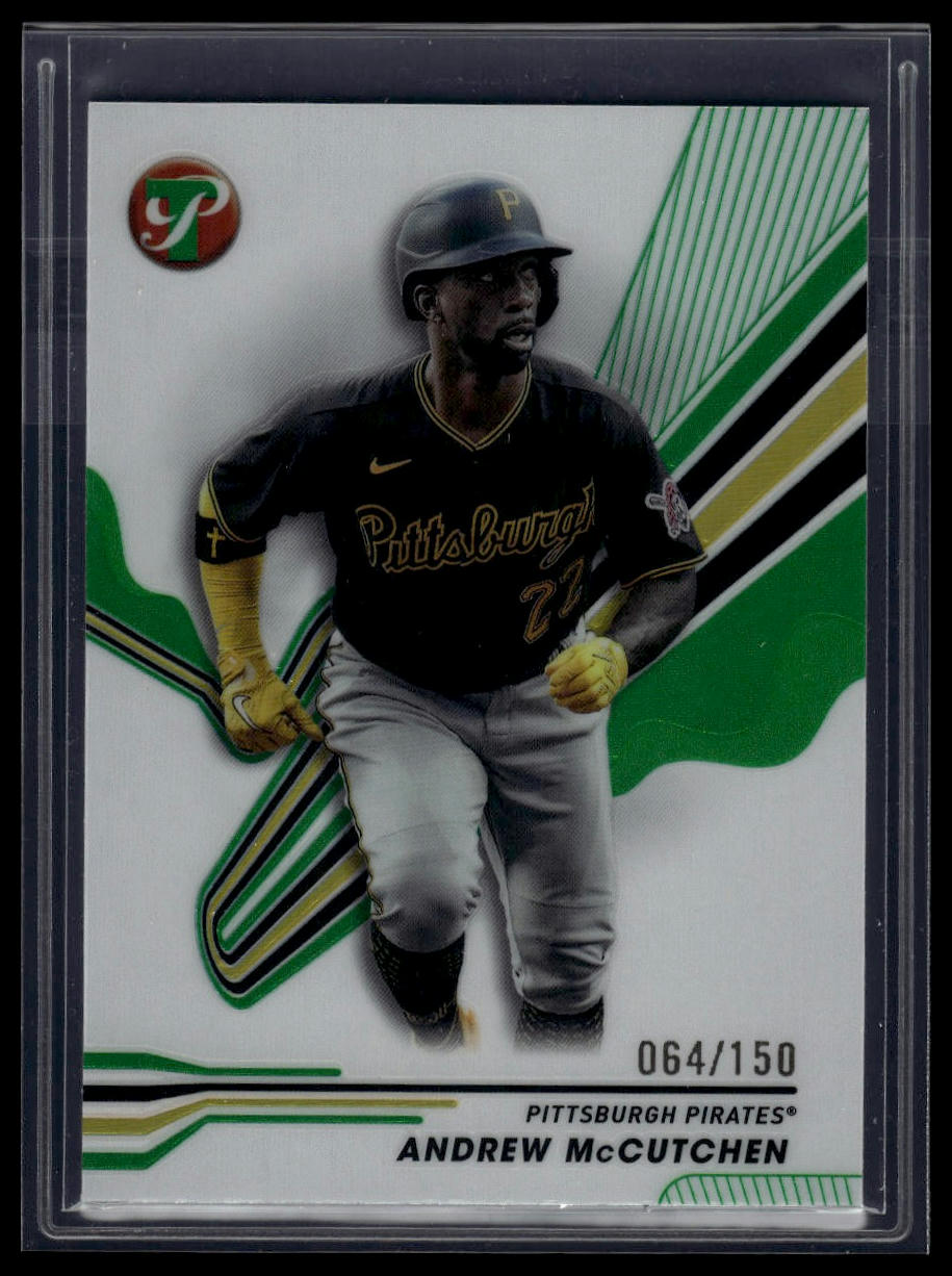 2024 Topps Pristine #143 Andrew McCutchen Green Refractors #/150