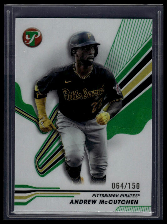 2024 Topps Pristine #143 Andrew McCutchen Green Refractors #/150
