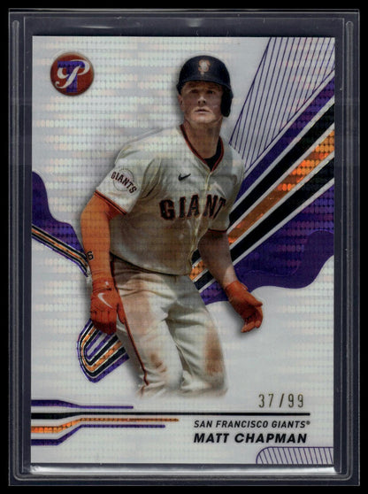 2024 Topps Pristine #235 Matt Chapman Pristine Purple Refractors #/99