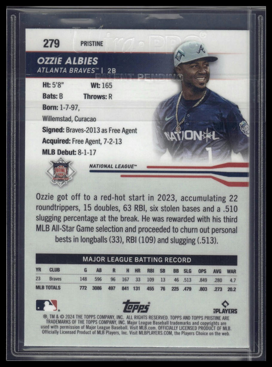 2024 Topps Pristine #81 Ozzie Albies Pristine Refractors